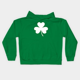 Shamrock Retro Irish Four Leaf Clover Kids Hoodie